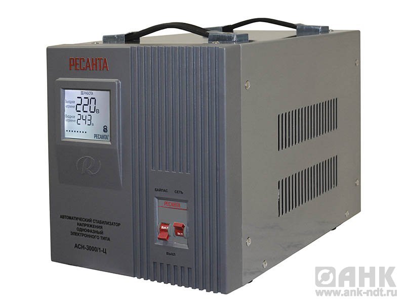 ACH-12000/1-Ц ОДНОФАЗНЫЙ СТАБИЛИЗАТОР ЭЛЕКТРОННОГО ТИПА С ЦИФРОВЫМ ДИСПЛЕЕМ