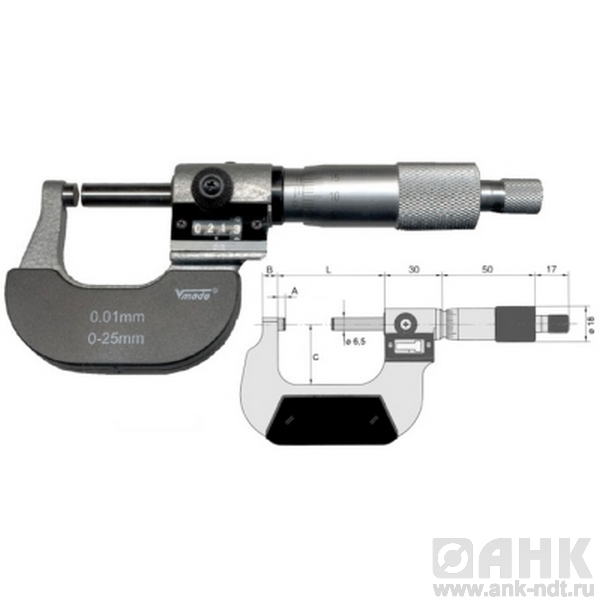 Микрометры Vogel гладкие со счетчиком