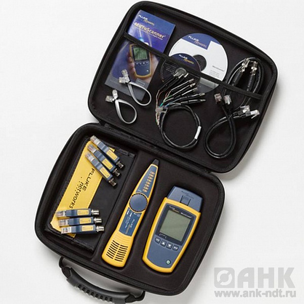 Fluke Networks MS2-KIT, расширенный комплект кабельного тестера MicroScanner 2