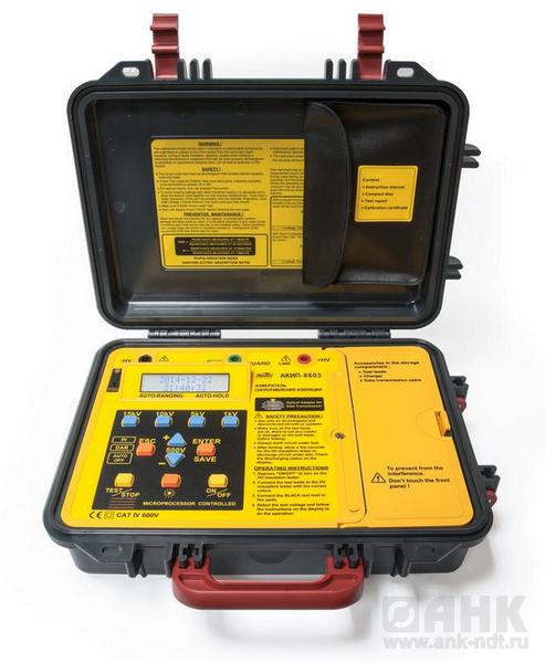 Цифровой измеритель сопротивления изоляции АКИП-8603