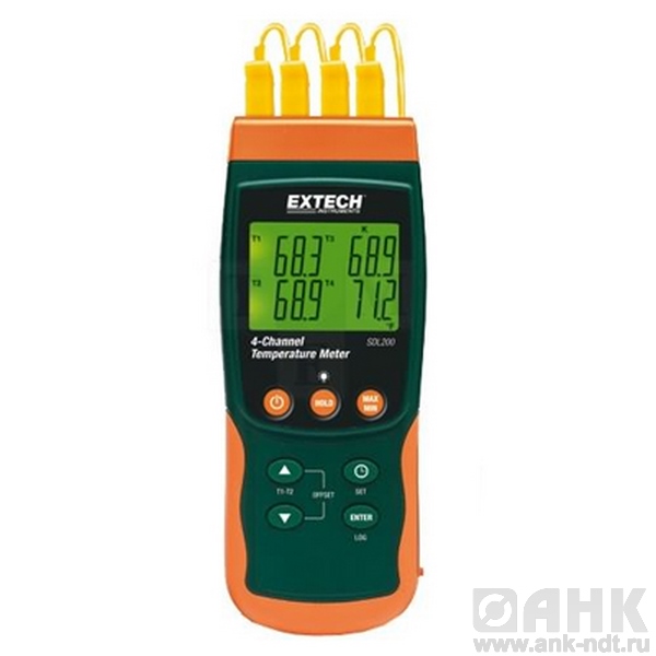 4-канальный термометр Extech SDL200 с функцией регистрации