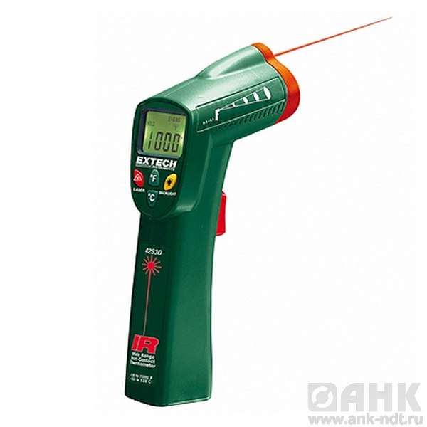 Пирометр Extech 42530/инфракрасный термометр с диапазоном измерения температуры от -50 до 538°C, 8:1