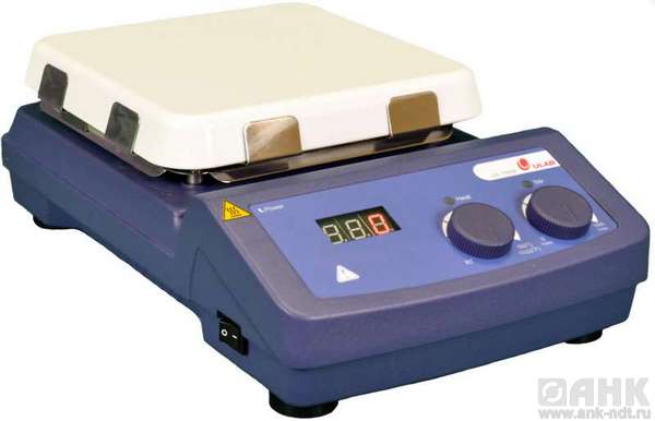 Магнитная мешалка с подогревом US-1550A аналоговая (0-1500 об/мин)