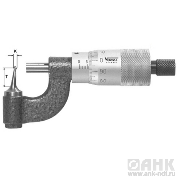 Микрометр Vogel для измерения толщин труб*
